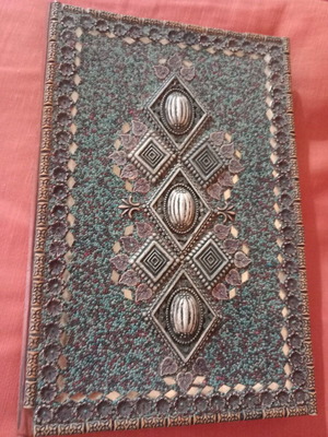 Vintage folding notebook and telephone agenda used