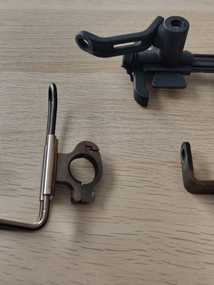 Motorcycle cup holder and phone mount used, metal set