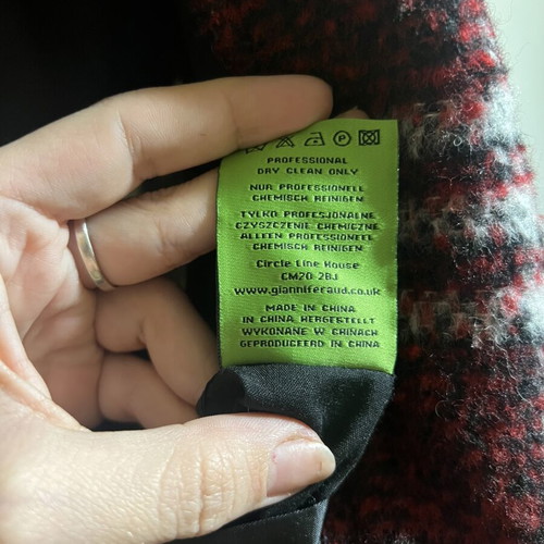 Wool coat Louis Féraud, size M, red