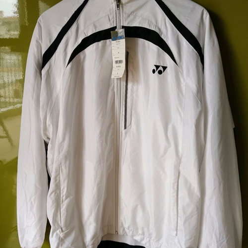 Yonex sports tracksuit white with black design size M men's new