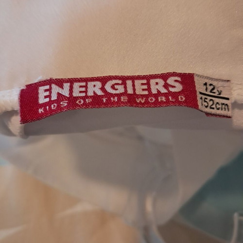 Energiers White Girls' Blouse 12y like new