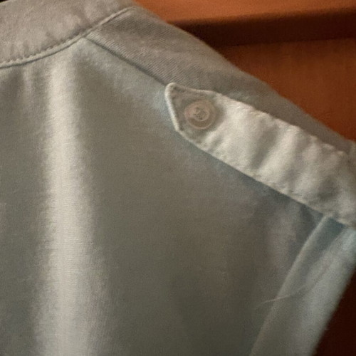 Atmosphere tunic like new, turquoise, semi-transparent with buttons