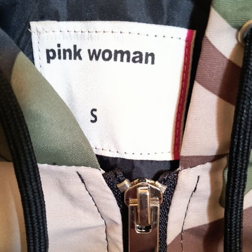 Pink Woman sports jacket like new, camouflage design, size S