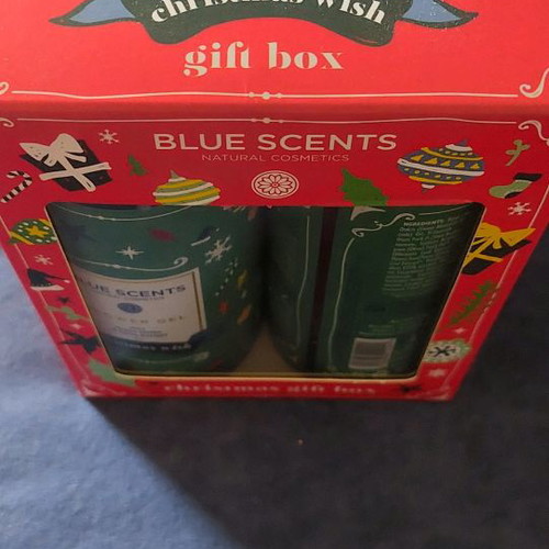 Blue Scents bath set new with shower gel and body lotion