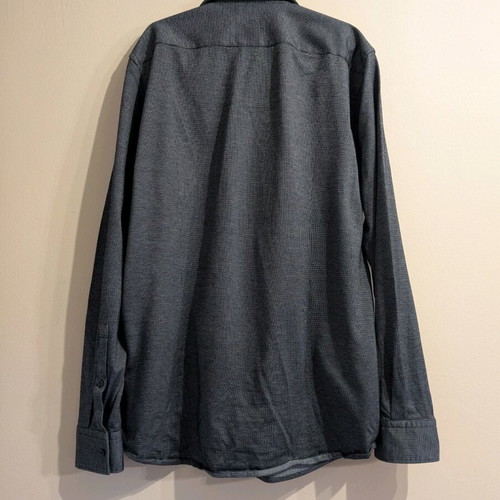 Hugo Boss men's slim fit shirt gray black size L like new