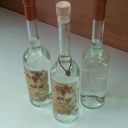 Methexis Distillate Cabernet Sauvignon pack with worn labels