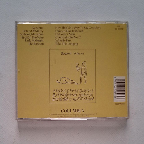 Leonard Cohen Greatest Hits CD used, rock