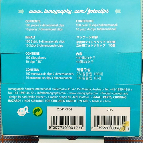Lamography Photoclips new, 110 pieces