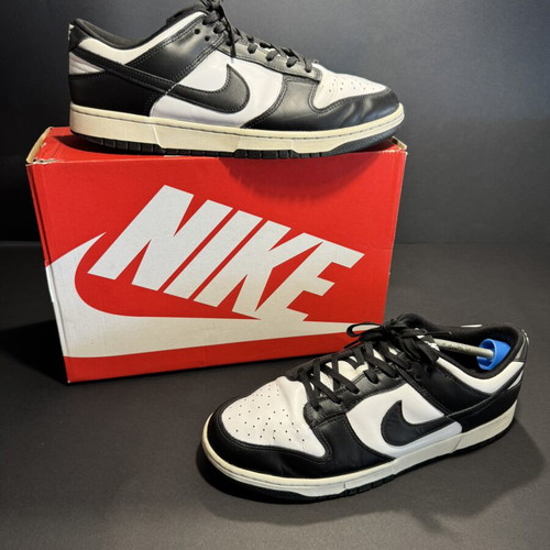 Nike Dunk Low Panda sneakers like new, size 46, black and white