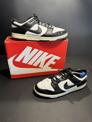 Nike Dunk Low Panda sneakers like new, size 46, black and white