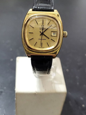 Omega Seamaster Quartz γυναικείο ρολόι vintage μεταχειρισμένο, gold plated