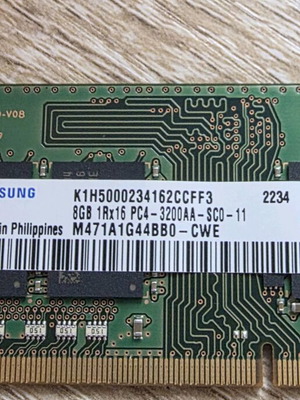Μνήμη Ram Samsung DDR4 8GB για laptop σαν καινούργιο, 3200MHz