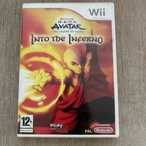 Avatar Into the Inferno Nintendo Wii game used, English