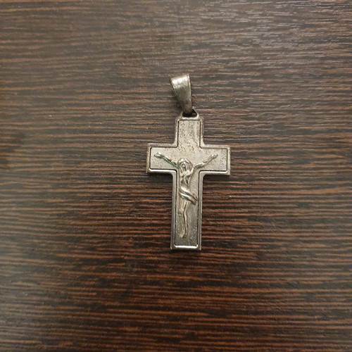 Ornate silver cross used