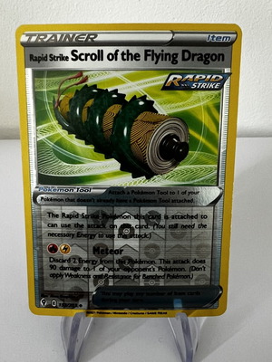 Scroll of the Flying Dragon κάρτα Pokemon σαν καινούργια, Evolving Skies 153/203