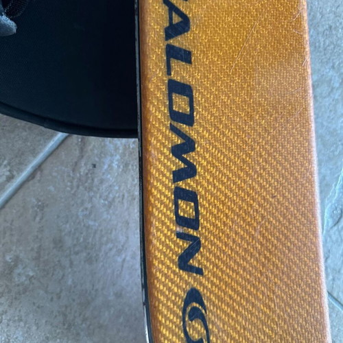 Salomon ski equipment used with bag, skis and poles