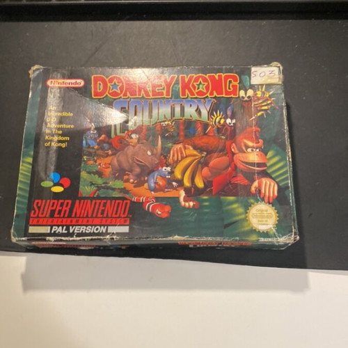 Donkey Kong Country 1 original UK box for Super Nintendo used