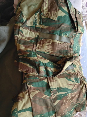 Sausage boots and camouflage uniforms new, size 47 and medium