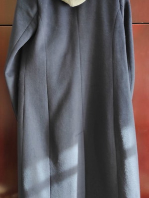 Μάλλινο παλτό BSB καινούργιο, μακρύ με αποσπώμενο γκρι τμήμα με κουκούλα