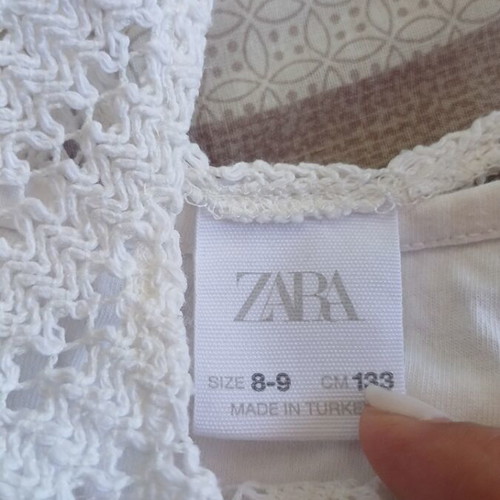 Zara knitted set with shorts and sleeveless top like new, white