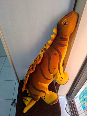 Dinosaur plush toy used, large ideal for babies