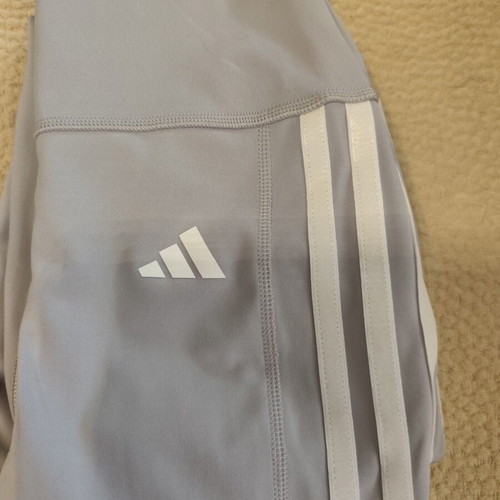 Adidas Aeroready 3-Stripes women's leggings grey size S like new