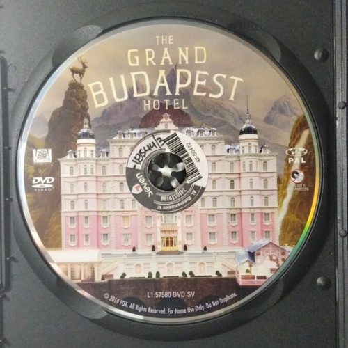Grand Budapest Hotel DVD used with Greek subtitles, comedy adventure