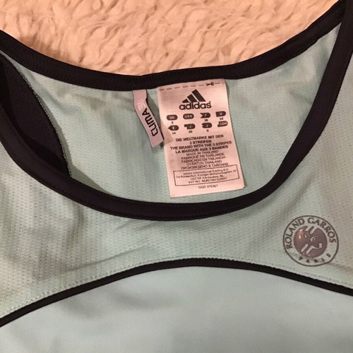 Adidas x Roland-Garros vintage top used, turquoise, size M
