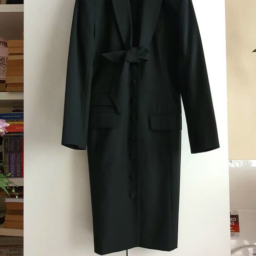 Simple dress new, 100% virgin wool, size S, black