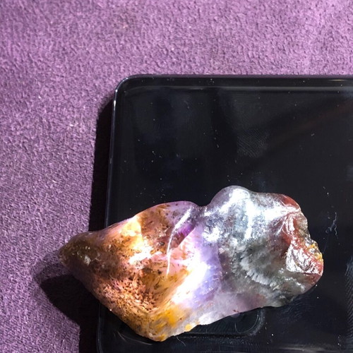 Auralite 23 natural authentic stone with colorful patterns