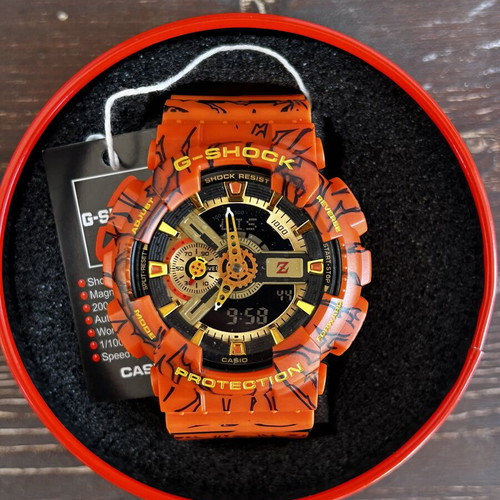 Casio GA-110JDB G-Shock Dragonball Z watch new, orange