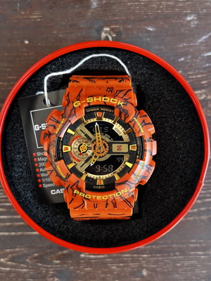 Casio GA-110JDB G-Shock Dragonball Z watch new, orange