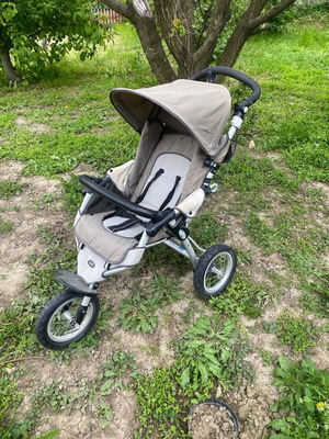 Baby stroller with winter and summer basket and car seat used
