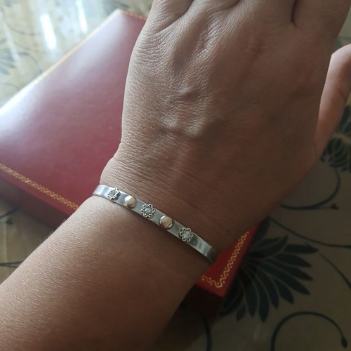 Bracelet silver 925 and gold 585 like new