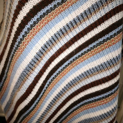 Poncho used multicolor one size
