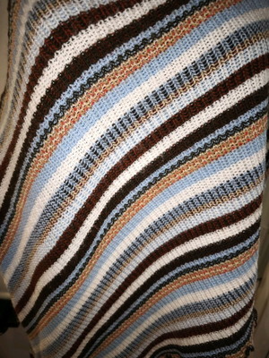 Poncho used multicolor one size