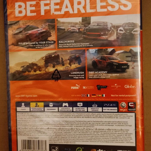 DiRT Rally 4 PlayStation 4 sealed