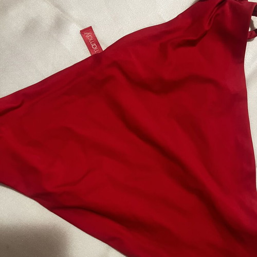 Yamamay women's swimsuit red S/M like new with side cords