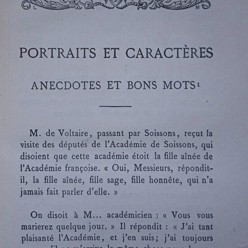 Nicolas Chamfort book 1879 used, volume 2, French text