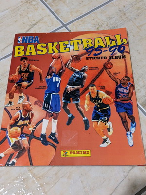 Panini NBA '95-'96 album used, partially completed