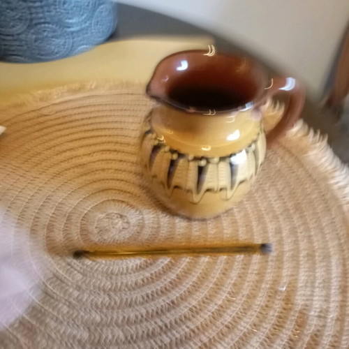 Clay jug used, small
