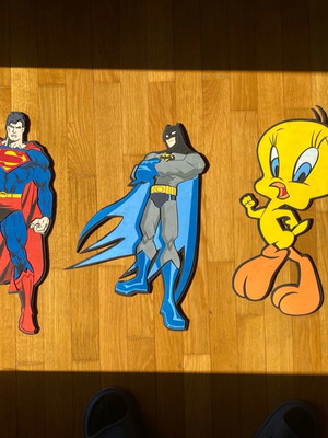 Characters and heroes used for wall decoration