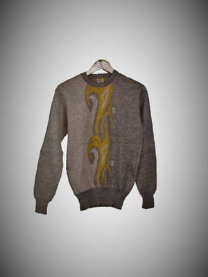 Vintage knitted sweater 1980s new, size 48