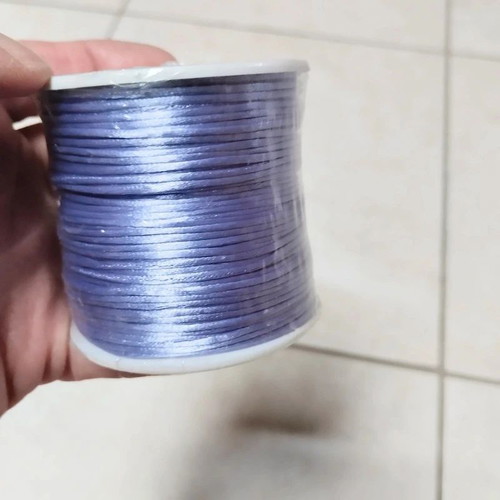 Satin rattail cord lilac 1.5mm 100m