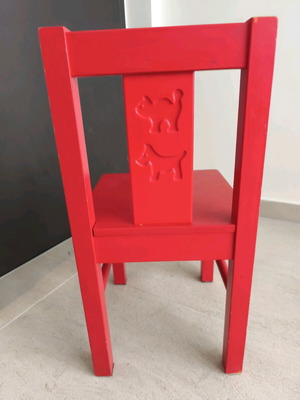 KRITTER IKEA red children's chair used