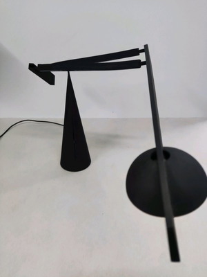 Italiana Luce Tabla desk lamp black, plastic and metal