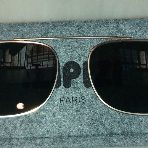 Clip On Sunglasses like new, gold color, no name