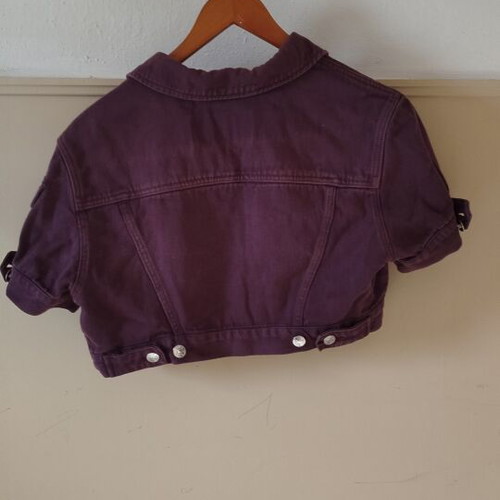 Esprit Cropped Denim Jacket size M like new with cotton dress gift