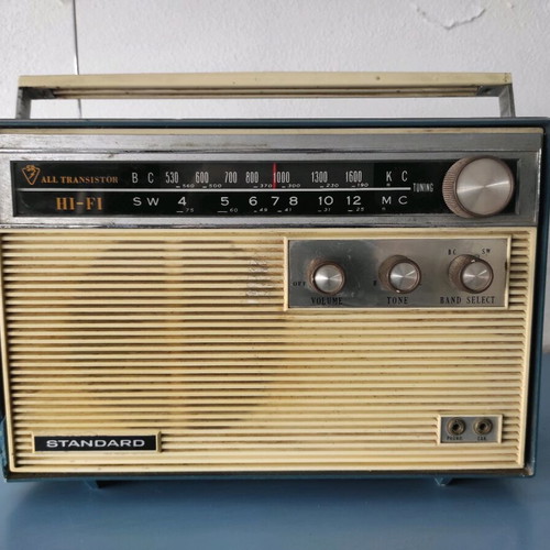 Standard all transistor Japanese radio used, functional