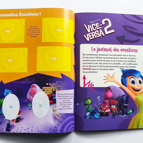 Panini Inside Out 2 Album French Edition and 10 Stickers new
